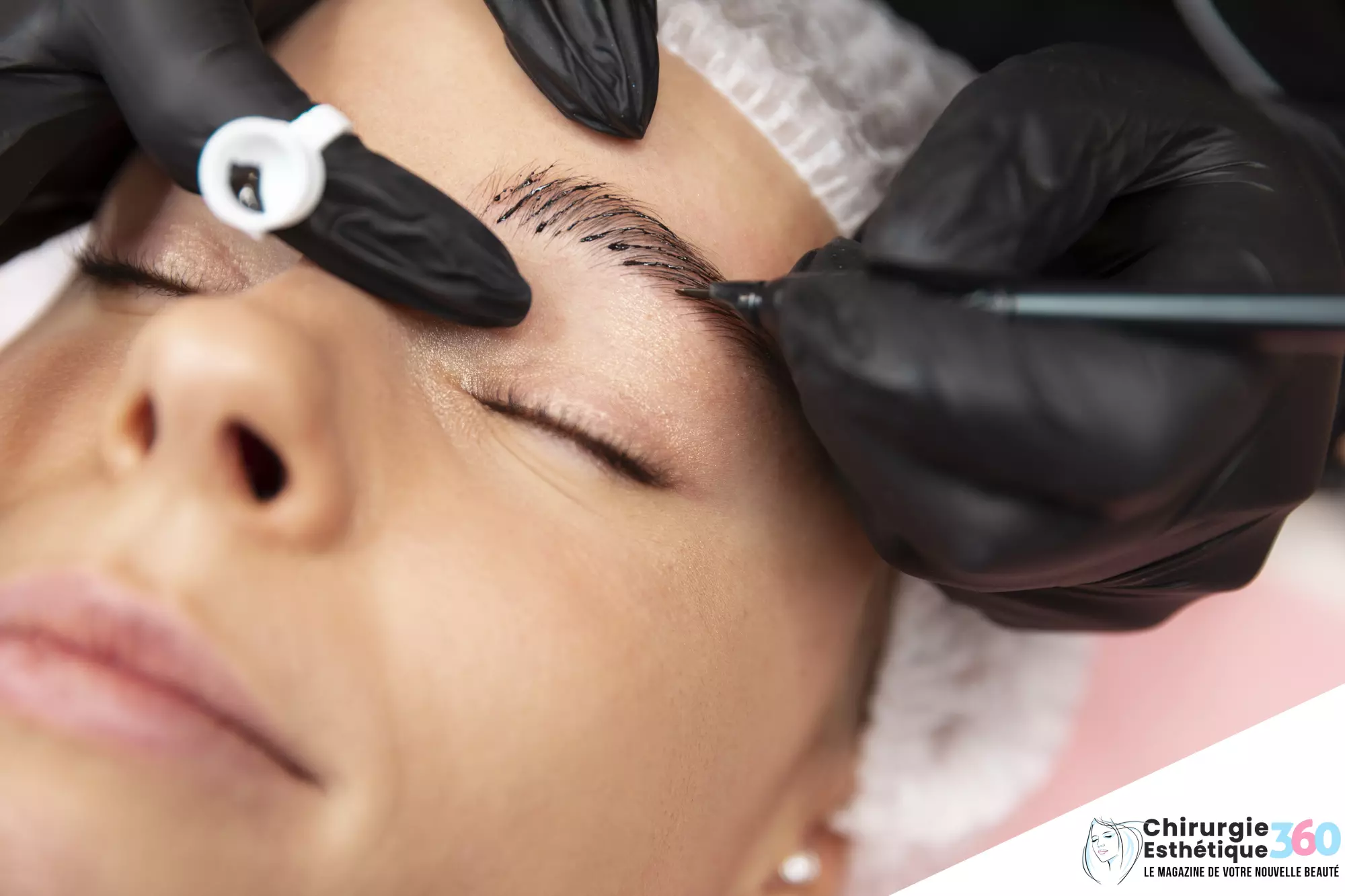 Photo d'un traitement de microblading